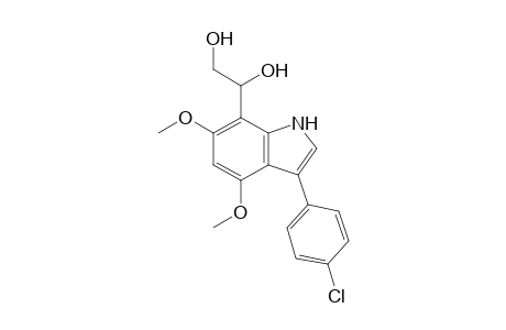 1-(3'-(4"-Chlorophenyl)-4',6'-dimethoxyindol-7'-yl)-1,2-ethanediol