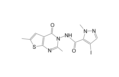 N-(2,6-dimethyl-4-oxothieno[2,3-d]pyrimidin-3(4H)-yl)-4-iodo-1-methyl-1H-pyrazole-5-carboxamide
