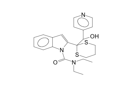 1H-INDOLE-1-CARBOXAMIDE, N,N-DIETHYL-2-[2-(HYDROXY-4-PYRIDINYLMETHYL)-1,3-DITHIAN-2-YL]-