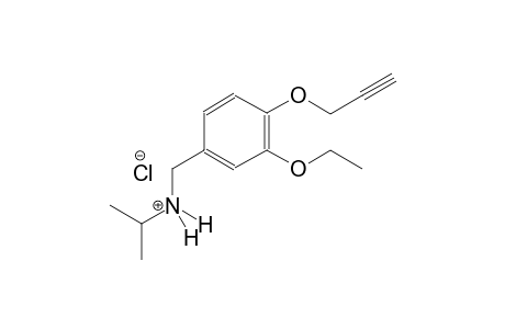 N-[3-ethoxy-4-(2-propynyloxy)benzyl]-2-propanaminium chloride