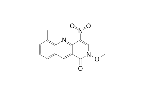 2-METHOXY-6-METHYL-4-NITROBENZO-[B]-[1,6]-NAPHTHYRIDIN-1(2H)-ONE