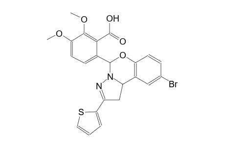 6-[9-bromo-2-(2-thienyl)-1,10b-dihydropyrazolo[1,5-c][1,3]benzoxazin-5-yl]-2,3-dimethoxybenzoic acid