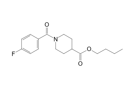 Isonipecotic acid, N-(4-fluorobenzoyl)-, butyl ester