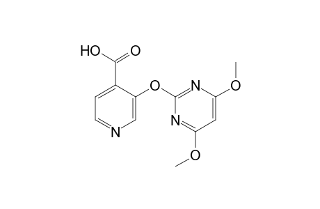 4-Pyridinecarboxylic acid, 3-[(4,6-dimethoxy-2-pyrimidinyl)oxy]-