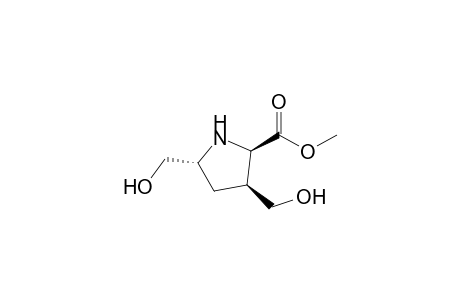 Methyl (2R*,3S*,5R*)-3,5-bis(hydroxymethyl)pyrrolidine-2-carboxylate