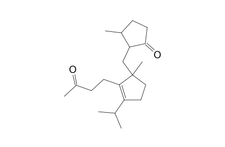2-Butanone, 4-[2-isopropyl-5-methyl-5-(2-methyl-5-oxocyclopentyl)cyclopentenyl]-