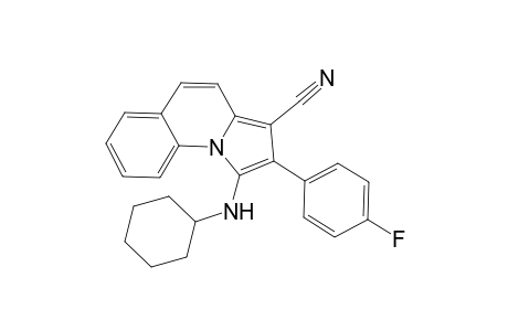 1-(Cyclohexylamino)-2-(4-fluorophenyl)pyrrolo[1,2-a]quinoline-3-carbonitrile