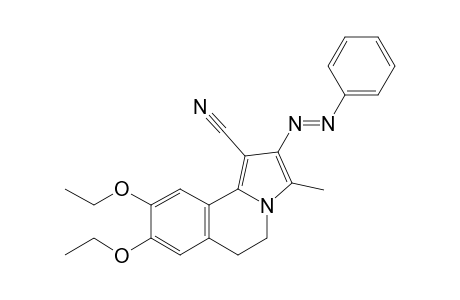 8,9-Diethoxy-5,6-dihydro-3-methyl-2-(phenyldiazenyl)pyrrolo[2,1-a]isoquinoline-1-carbonitrile