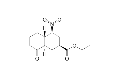 (4aS*,5S*,7S*,8aR*)-7-Carboethoxy-5-nitrodecahydro-1-naphthalenone