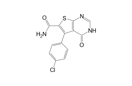 5-(4-Chlorophenyl)-3,4-dihydro-4-oxothieno[2,3-d]pyrimidine-6-carboxamide