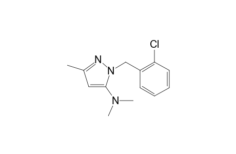 1-[(2-Chlorophenyl)methyl]-3-methyl-1H-pyrazol-5-amine, N,N-dimethyl-