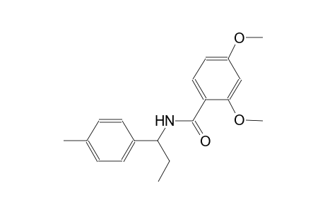 2,4-dimethoxy-N-[1-(4-methylphenyl)propyl]benzamide