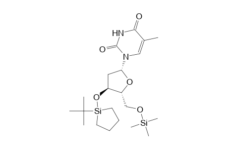 Thymidine, 3'-O-[1-(1,1-dimethylethyl)silacyclopent-1-yl]-5'-O-(trimethylsilyl)-
