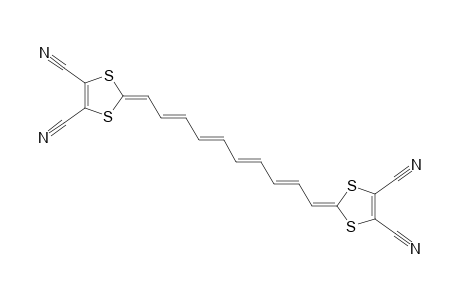 2,2'-(Deca-2'",4",6",8"-tetraene-1",10"-diylidene)-bis[1''',3'"-dithiol-4"',5'"-dicarbonitrile]