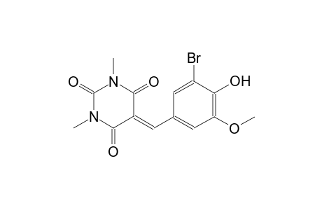 2,4,6(1H,3H,5H)-pyrimidinetrione, 5-[(3-bromo-4-hydroxy-5-methoxyphenyl)methylene]-1,3-dimethyl-