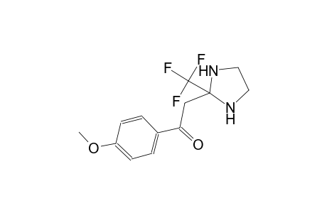 1-(4-methoxyphenyl)-2-[2-(trifluoromethyl)-2-imidazolidinyl]ethanone