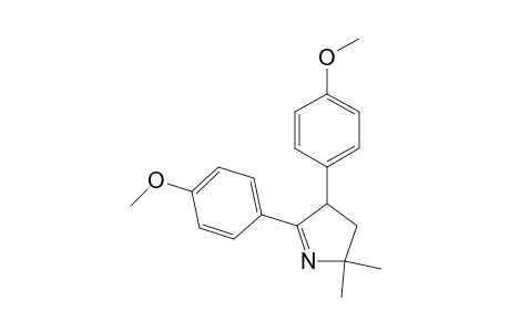2H-Pyrrole, 3,4-dihydro-4,5-bis(4-methoxyphenyl)-2,2-dimethyl-