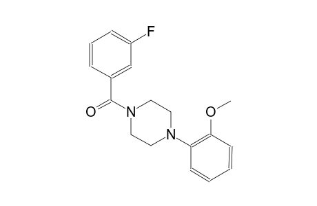 piperazine, 1-(3-fluorobenzoyl)-4-(2-methoxyphenyl)-