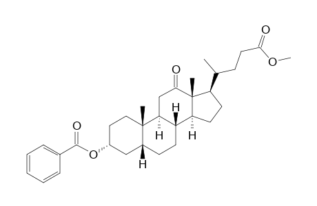 Methyl 3.alpha.-Benzoyloxy-12-keto-5.beta.-cholan-24-oate