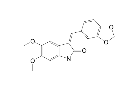 3-(2H-1,3-Benzodioxol-5-ylmethylidene)-5,6-dimethoxy-1H-indol-2-one