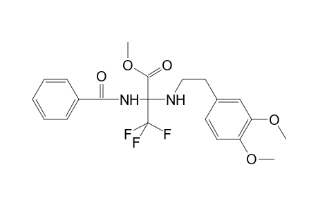Methyl 2-{[2-(3,4-dimethoxyphenyl)ethyl]amino}-3,3,3-trifluoro-2-(phenylformamido)propanoate