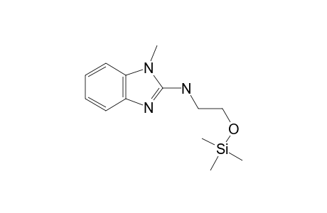 2-[(1-Methyl-1H-benzimidazol-2-yl)amino]ethanol, tms derivative