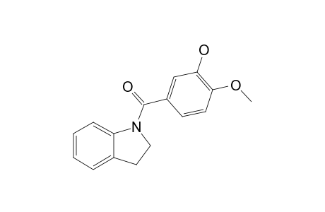 1'-(3-HYDROXY-4-METHOXYBENZOYL)-2',3'-DIHYDROINDOLE
