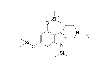 N-Ethyl-N-methyl-4,6-dihydroxytryptamine 3TMS