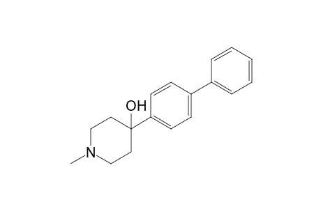 1-Methyl-4-(4-phenylphenyl)-4-piperidinol