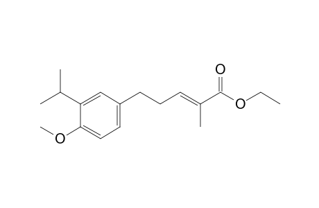 Ethyl (E)-5-[p-methoxy-3'-isopropylphenyl]-2-methylpent-2-enoate