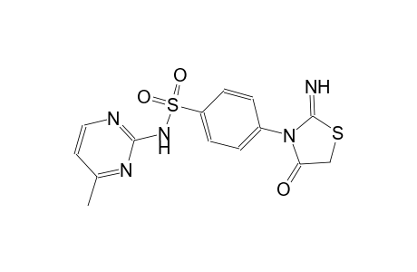 4-(2-Imino-4-oxo-1,3-thiazolidin-3-yl)-N-(4-methyl-2-pyrimidinyl)benzenesulfonamide