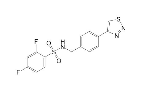 2,4-difluoro-N-[p-(1,2,3-thiadiazol-4-yl)benzyl]benzenesulfonamide