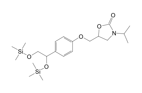 4-[1',2'-bis(trimethysilyloxy)ethyl]-1-[(3'-isopropyl-(1,3)-oxazolid-2'-on-5'-yl)methoxy]benzene