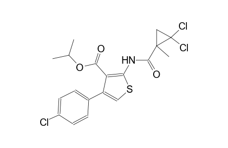 isopropyl 4-(4-chlorophenyl)-2-{[(2,2-dichloro-1-methylcyclopropyl)carbonyl]amino}-3-thiophenecarboxylate