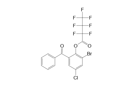 (3-Bromo-5-chloro-2-hydroxyphenyl)(phenyl)methanone, heptafluorobutyrate