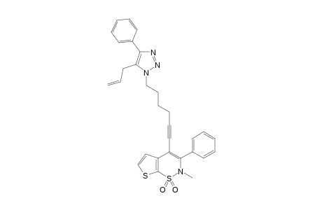 4-(6-(5-Allyl-4-phenyl-1H-1,2,3-triazol-1-yl)hex-1-ynyl)-2-methyl-3-phenyl-2H-thieno[3,2-e][1,2]thiazine-1,1-dioxide