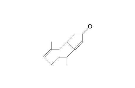 2b,6-Dimethyl-bicyclo(6.3.0)undeca-5,11-dien-10-one