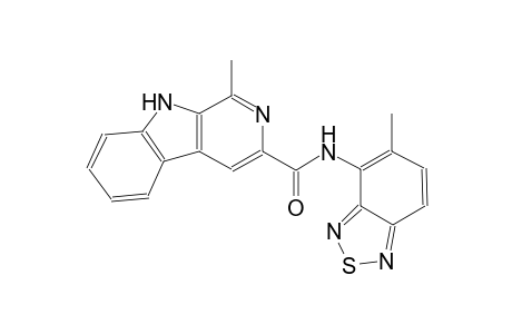 1-methyl-N-(5-methyl-2,1,3-benzothiadiazol-4-yl)-9H-beta-carboline-3-carboxamide