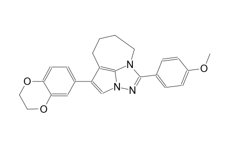 4-(2,3-dihydro-1,4-benzodioxin-6-yl)-1-(4-methoxyphenyl)-5,6,7,8-tetrahydro-2,2a,8a-triazacyclopenta[cd]azulene