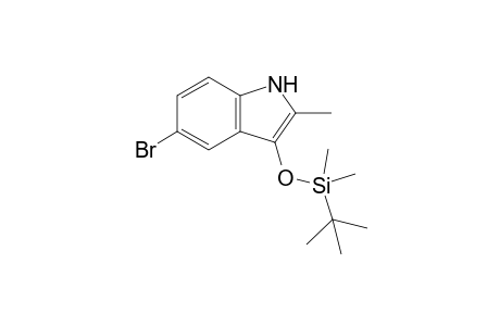 5-Bromo-3-(tert-butyldimethylsilyloxy)-2-methyl-1H-indole