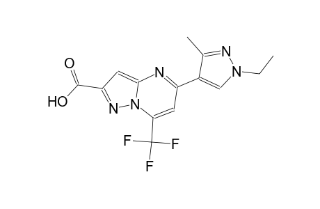 5-(1-ethyl-3-methyl-1H-pyrazol-4-yl)-7-(trifluoromethyl)pyrazolo[1,5-a]pyrimidine-2-carboxylic acid