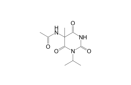 N-(1-isopropyl-2,4,6-triketo-5-methyl-hexahydropyrimidin-5-yl)acetamide