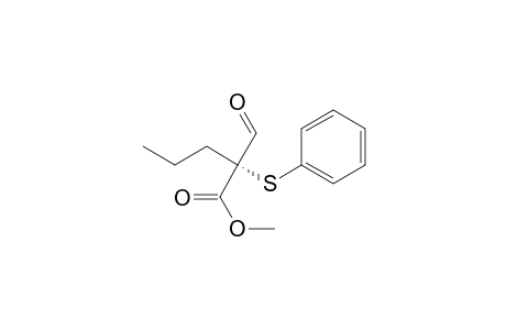 Methyl R-(+)-2-Formyl-2-(phenylthio) pentanoate