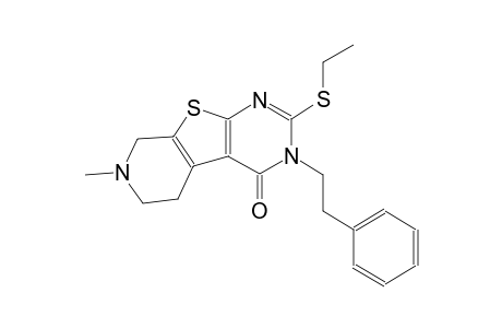 2-(ethylsulfanyl)-7-methyl-3-(2-phenylethyl)-5,6,7,8-tetrahydropyrido[4',3':4,5]thieno[2,3-d]pyrimidin-4(3H)-one
