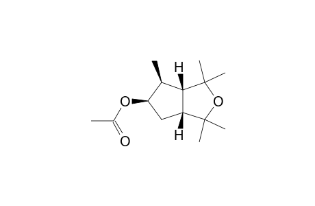 (3aS,4S,5R,6aR)-Hexahydro-1,1,3,3,4-pentamethyl-1H-cyclopenta[c]furan-5-yl Acetate