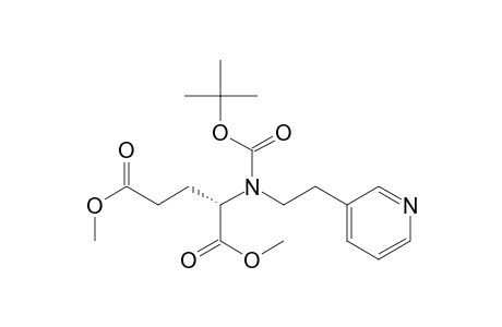 N-t-Butyloxycarbonyl-N-[2-(3-Pyridyl)ethyl]glutamic acid dimethyl ester