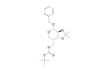 BENZYL-4-[[(TERT.-BUTOXYCARBONYL)-AMINO]-METHYL]-4-DEOXY-2,3-O-ISOPROPYLIDENE-ALPHA-D-ARABINOPYRANOSIDE