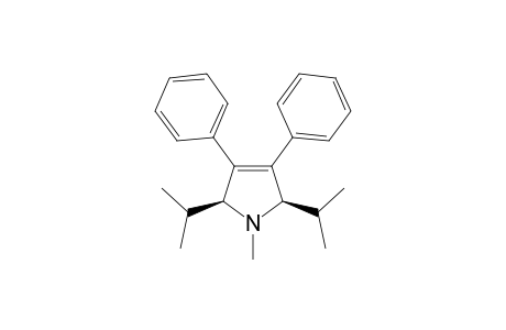 1-Methyl-2,5-dihydro-2.beta.,5.beta.-bis(1-methylethyl)-3,4-diphenylpyrrole