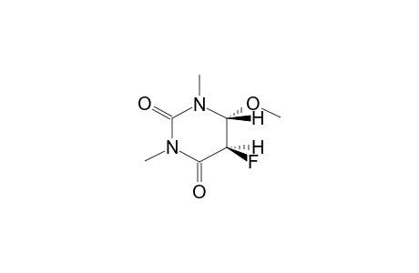 (+/-)-TRANS-5-FLUORO-6-METHOXY-5,6-HYDRO-1,3-DIMETHYLURACIL