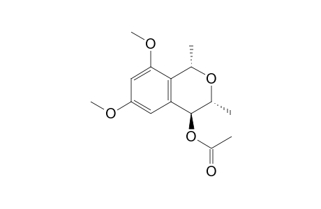 rel-(1S,3R,4S)-4-Acetoxy-6,8-dimethoxy-1,3-dimethylisochromane